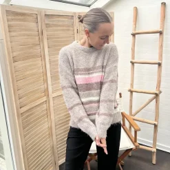 Best Nordic Project 18 Lilula Dame Striktrøje - SAVANNAH TAN