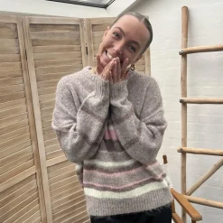 Best Nordic Project 18 Lilula Dame Striktrøje - SAVANNAH TAN