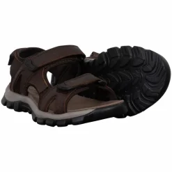 Hot Norway Originals Herre Sandaler i læder - Mørkebrun