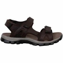 Hot Norway Originals Herre Sandaler i læder - Mørkebrun