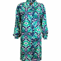 Discount Ofelia Dame Kjole - Green combi