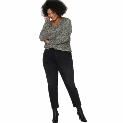New Only Carmakoma Dame Jeans Plus Size - Denim black