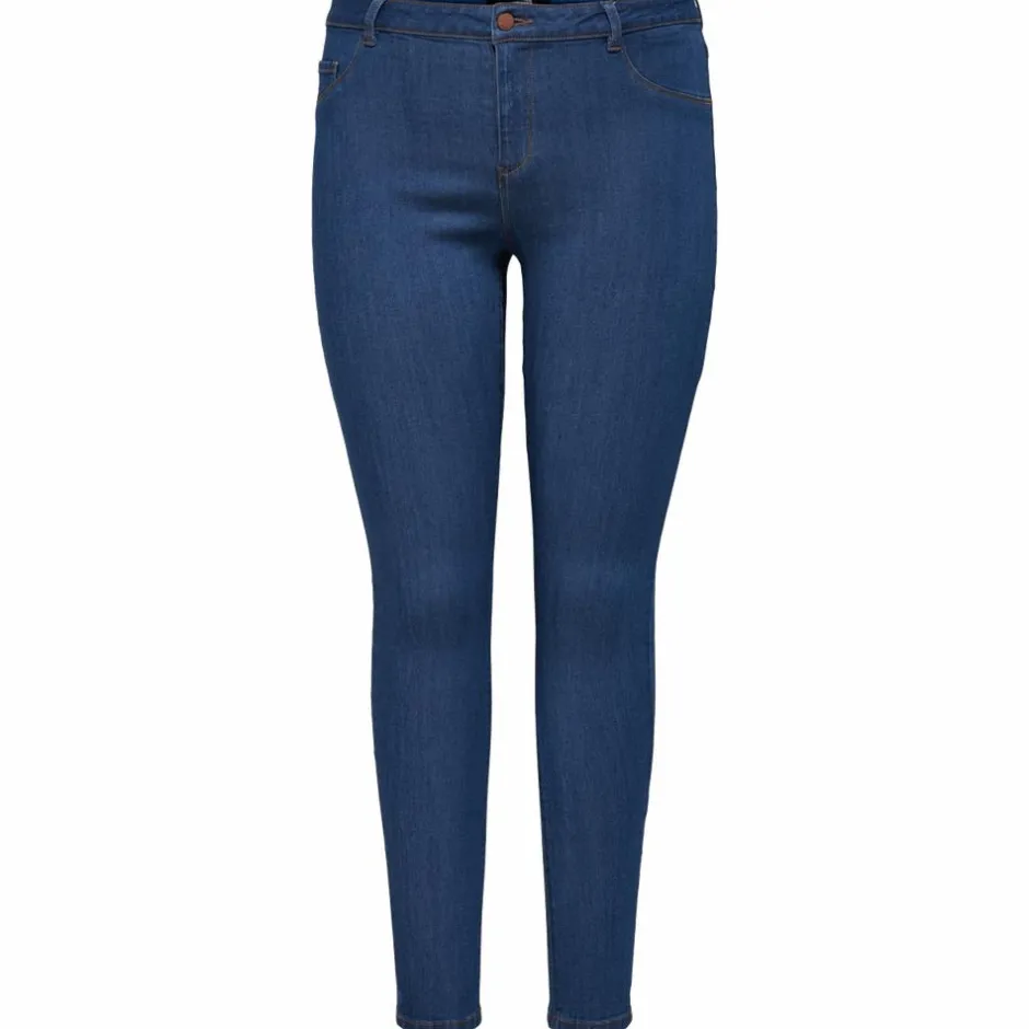 Outlet Only Carmakoma Dame Jeans Plus Size - Denim Blue