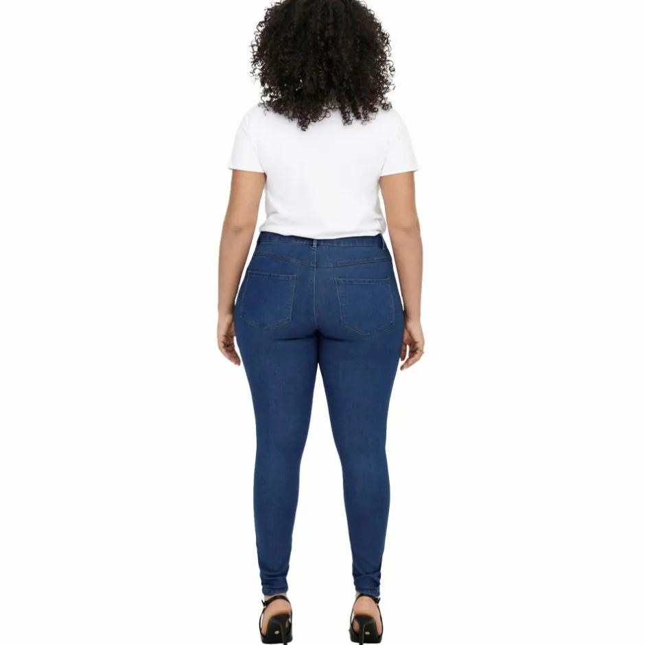 Outlet Only Carmakoma Dame Jeans Plus Size - Denim Blue