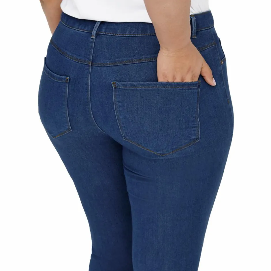 Outlet Only Carmakoma Dame Jeans Plus Size - Denim Blue