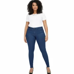 Outlet Only Carmakoma Dame Jeans Plus Size - Denim Blue