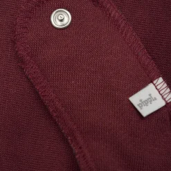 Hot Pippi Baby Savlesmæk i økologisk bomuld - New Maroon