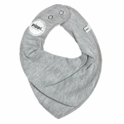 Discount Pippi Baby Savlesmæk i økologisk bomuld - Grey Melange