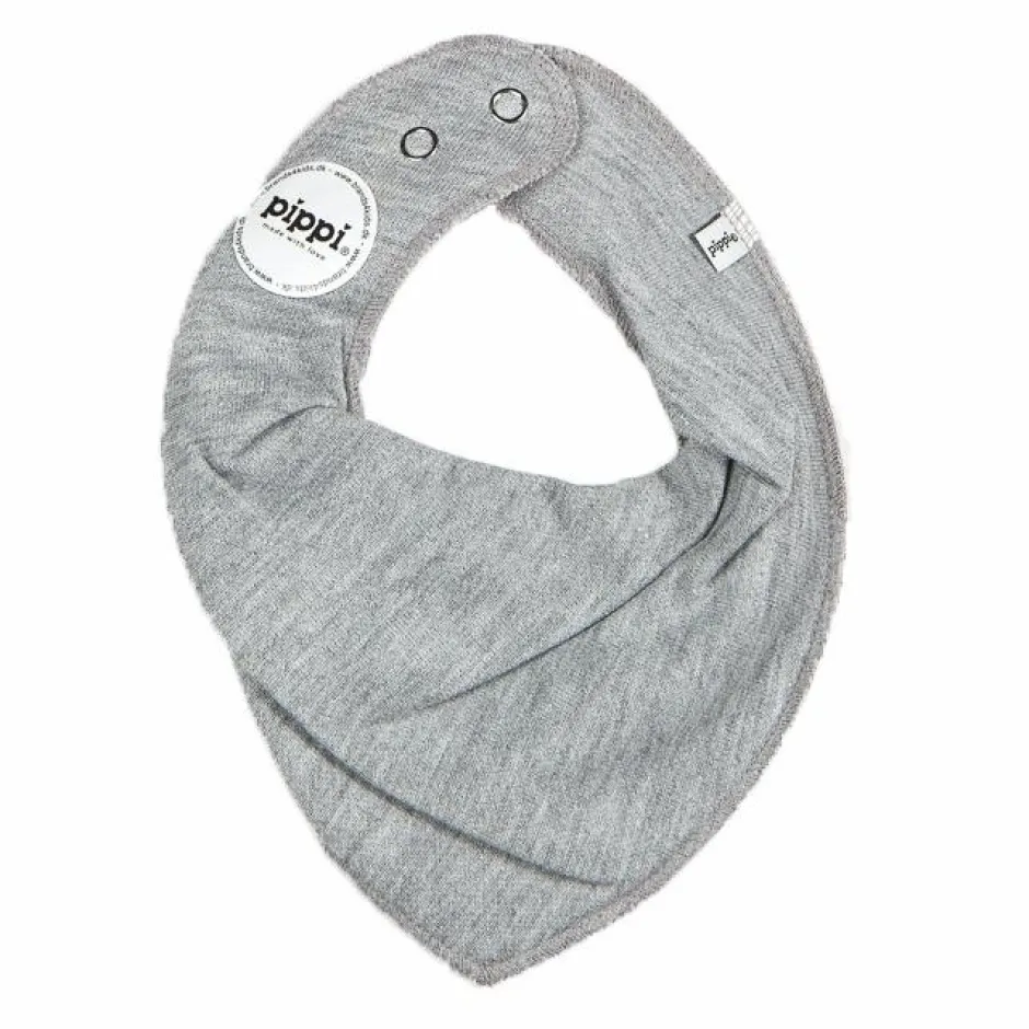 Discount Pippi Baby Savlesmæk i økologisk bomuld - Grey Melange