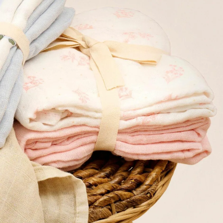 Discount Pippi Baby Stofble i økologisk bomuld - Veiled Rose