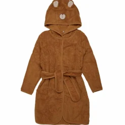 New Pippi Børne Morgenkåbe i økologisk bomuld - Almond