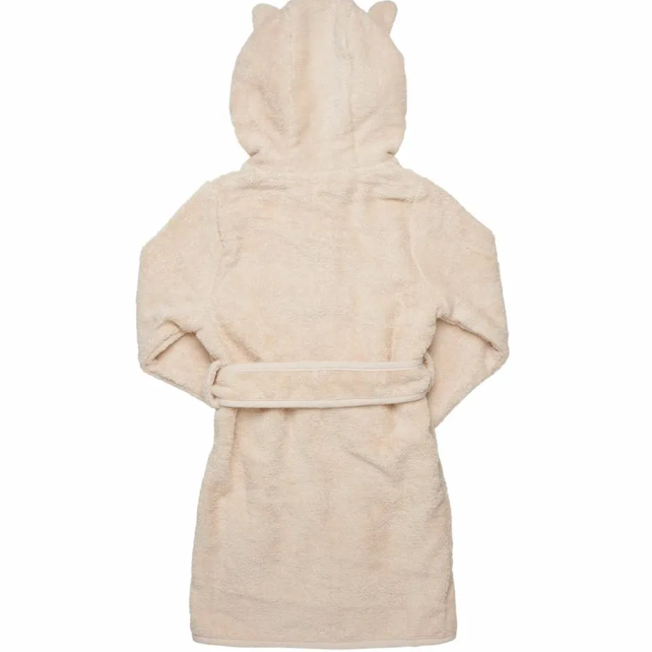 Outlet Pippi Børne Morgenkåbe i økologisk bomuld - Sandshell