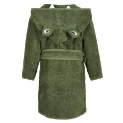 Best Pippi Børne Morgenkåbe i økologisk bomuld - Deep Lichen Green