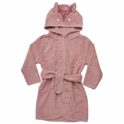 Outlet Pippi Børne Morgenkåbe i økologisk bomuld - Misty Rose