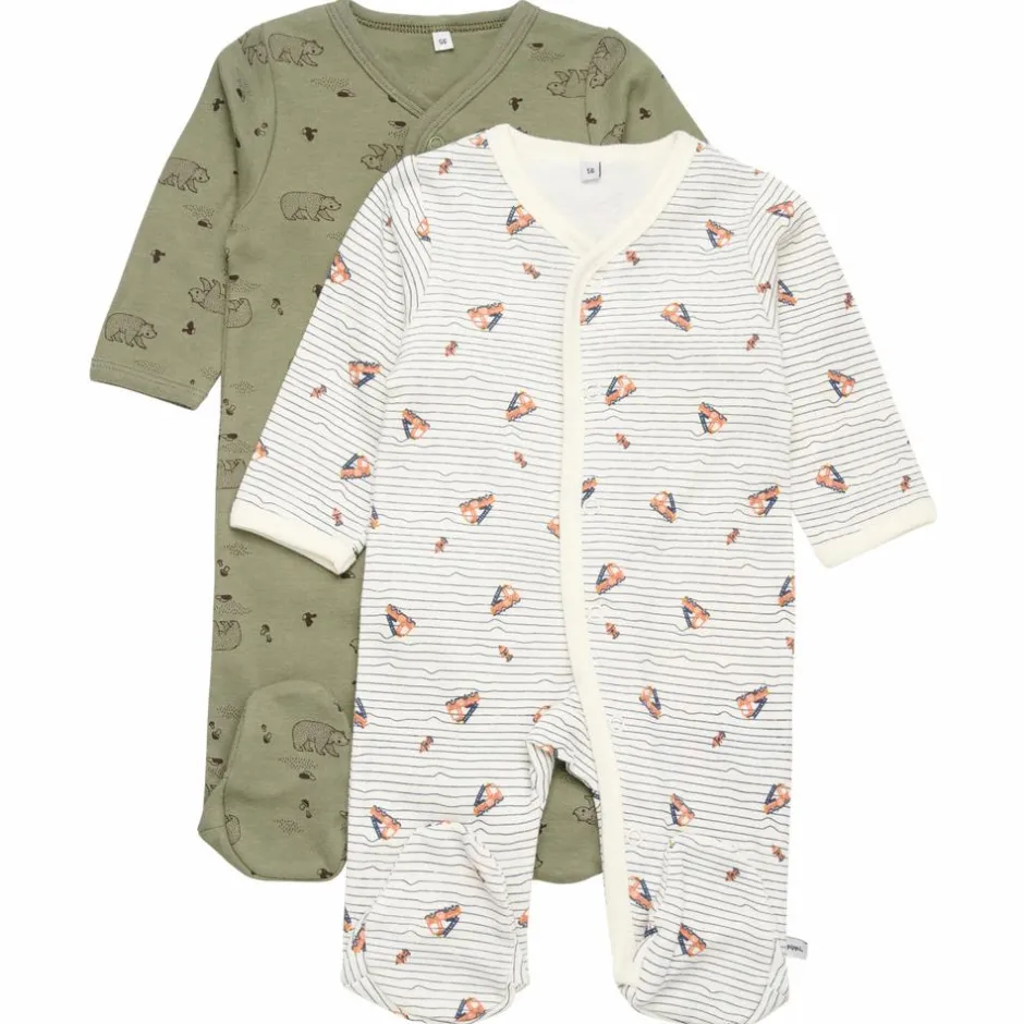 Pippi Børne Natdragt - Deep Lichen Green