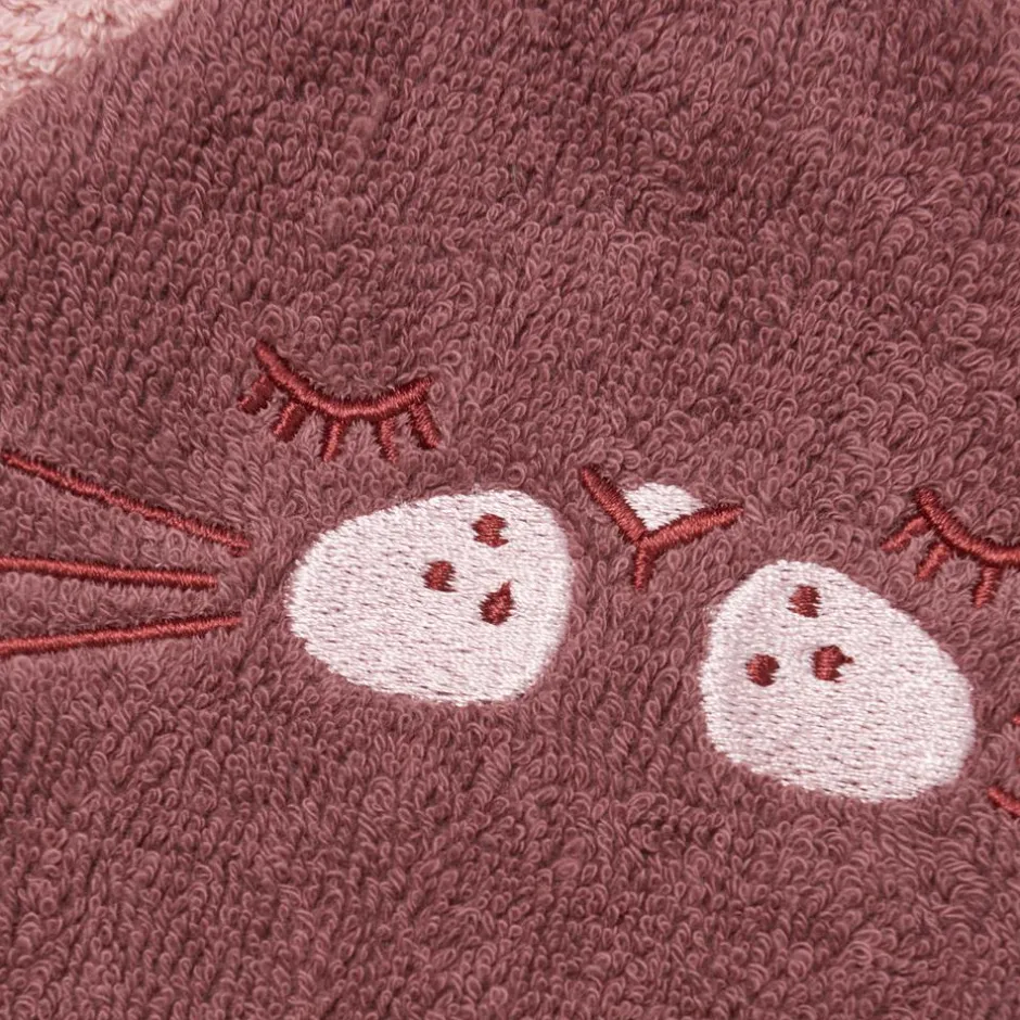 Clearance Pippi Børne Vaskeklud i økologisk bomuld - Rose Brown