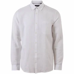 Online Pre End Herre Skjorte i hørmix - White