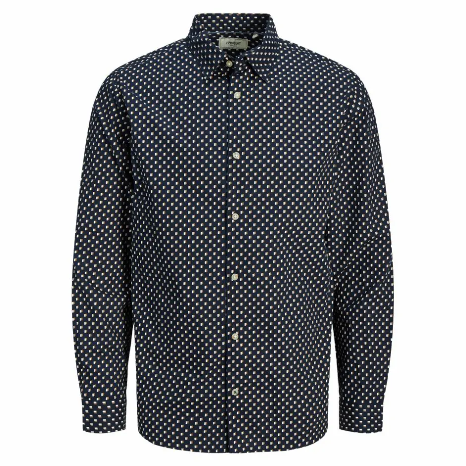 Produkt Herre Skjorte - Navy Blazer/Square