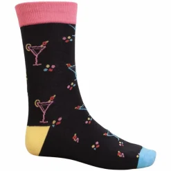 Discount Produkt Nytårs Herre Strømper - Black/Drinks