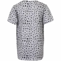 Online Queenz Doka Pige T-shirt m. glimmer - P2 AOP Leo Grey