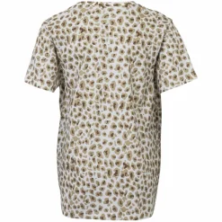 Sale Queenz Doka Pige T-shirt m. glimmer - P2 AOP Leo Brown