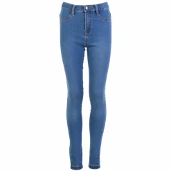 New Queenz Grace Pige Jeans - M. Light Blue Denim