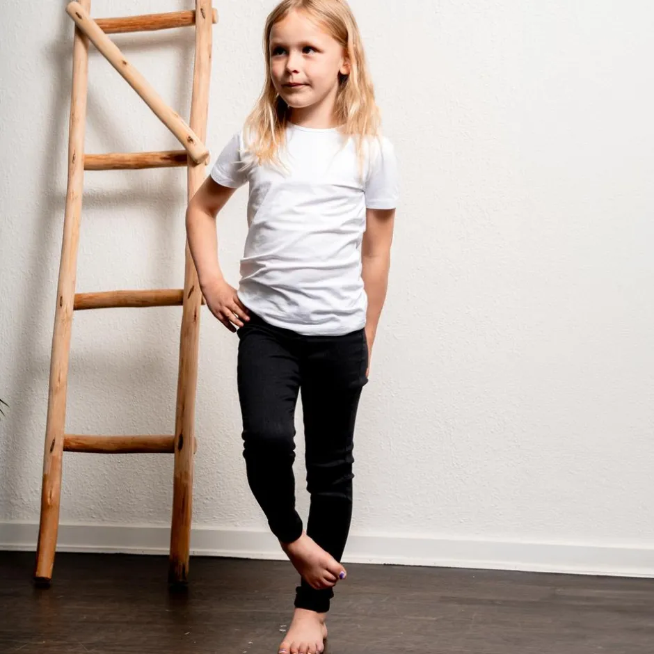 Outlet Queenz Grace Pige Jeans - Black Denim