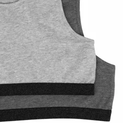 Clearance Queenz Uno Pige Top - Grey Melange