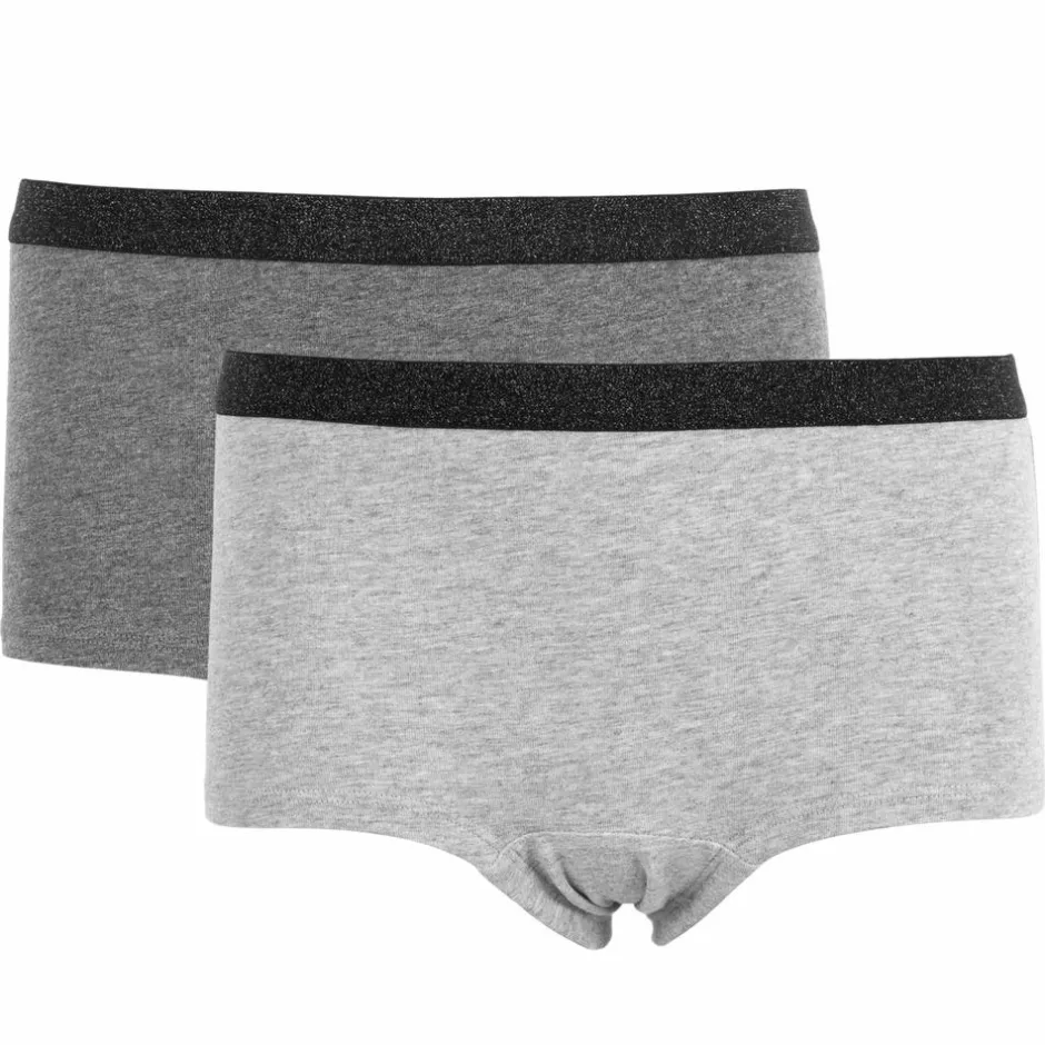 Sale Queenz Uno Pige Trusser m. glimmer - Grey Melange