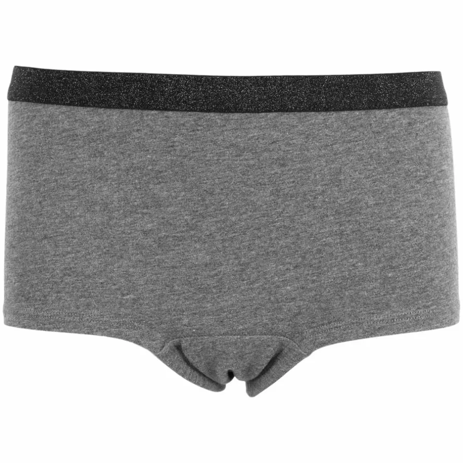 Sale Queenz Uno Pige Trusser m. glimmer - Grey Melange