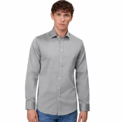 Hot Seven Seas by ID Herre Skjorte - Silver Grey