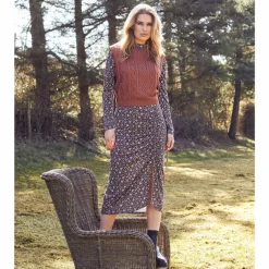 New Sirup Copenhagen Cecilia Dame Bluse - Rustic Brown