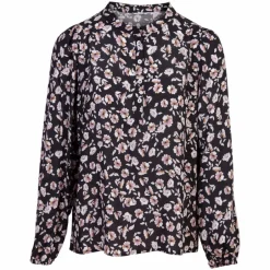 Online Sirup Dame Bluse - Black AOP