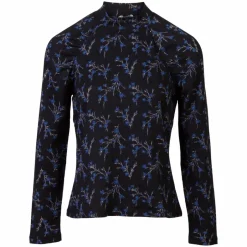 Outlet Sirup Dame Bluse - Dark Navy AOP