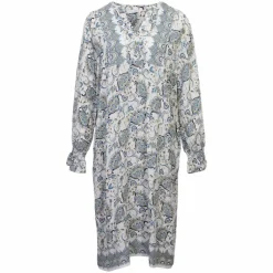 Discount Sirup Dame Kjole - Asparagus AOP