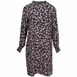 New Sirup Dame Kjole - Black AOP