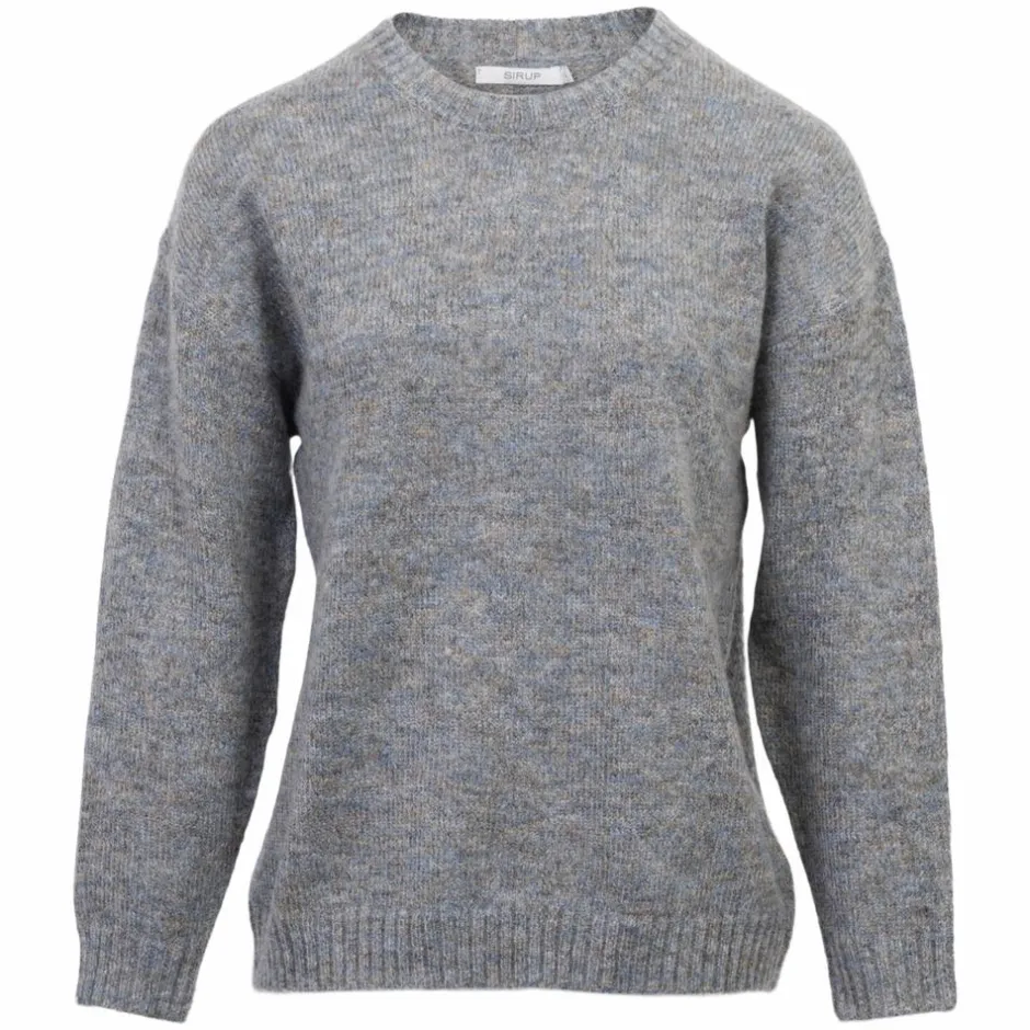 Discount Sirup Dame Striktrøje - Celestian Blue