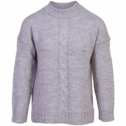 Sirup Dame Striktrøje - Grey Melange