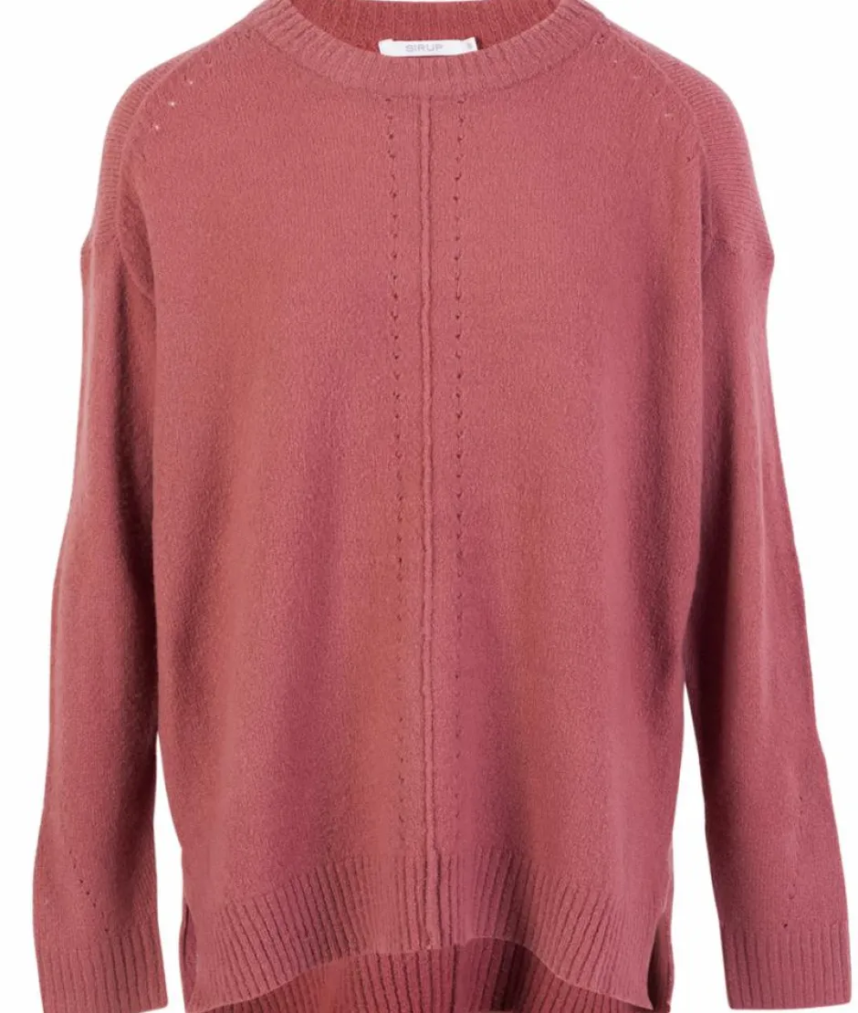 Clearance Sirup Dame Striktrøje - Mauvewood