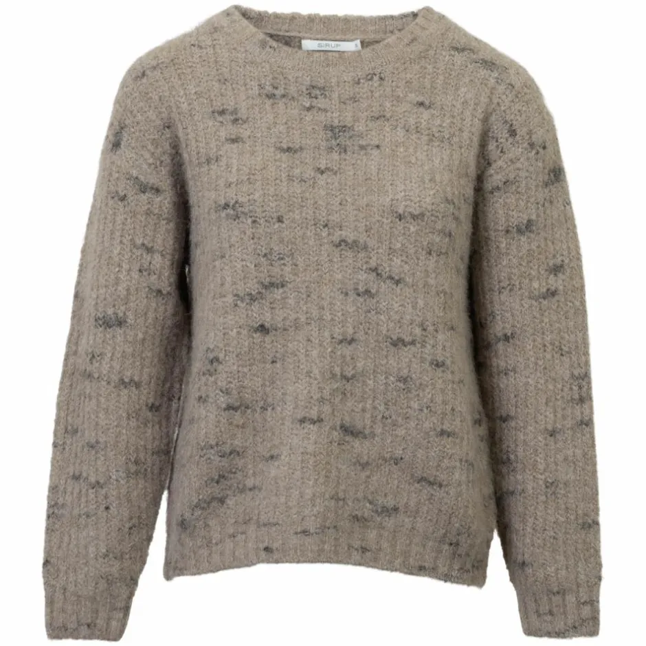 Best Sirup Dame Striktrøje - Sand Melange