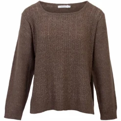 Hot Sirup Dame Striktrøje - Stone Gray