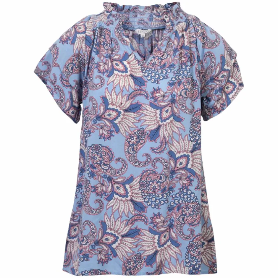 Hot Sirup Randi Dame Kortærmet bluse - Windsurfer