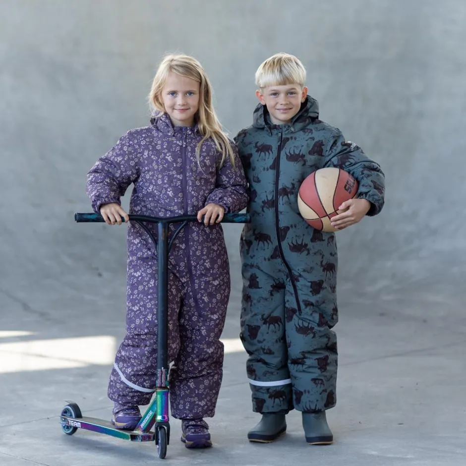 Sale Soft Gallery Børne Flyverdragt m. fleece - Castor Gray Aop