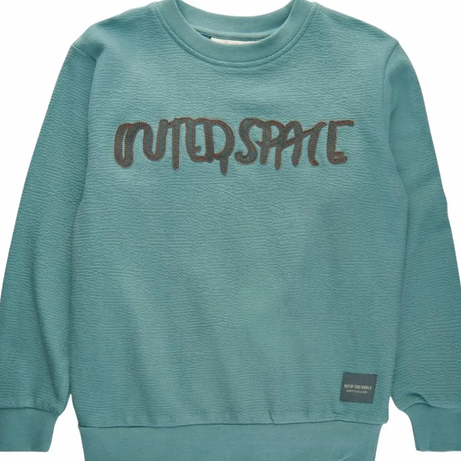 Sale Soft Gallery Drenge Sweatshirt i økologisk bomuld - Mineral Blue