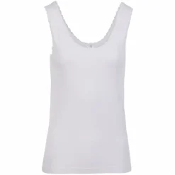 Best Steenholt Alison Dame Tanktop i bambus - Bright White