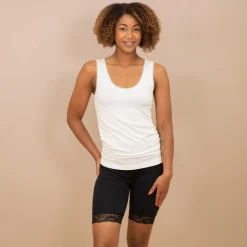 Best Steenholt Alison Dame Tanktop i bambus - Bright White