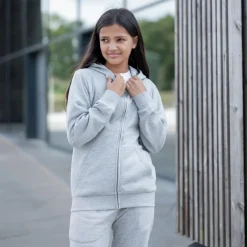 Sale Steenholt Boston Børne Hættetrøje - Light Grey Melange