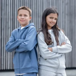 Steenholt Boston Børne Hættetrøje - Blue Horizon