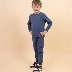 Best Steenholt Boston Børne Sweatshirt - Blue Horizon