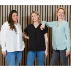 Clearance Steenholt Clara Dame Bluse - Jet Black